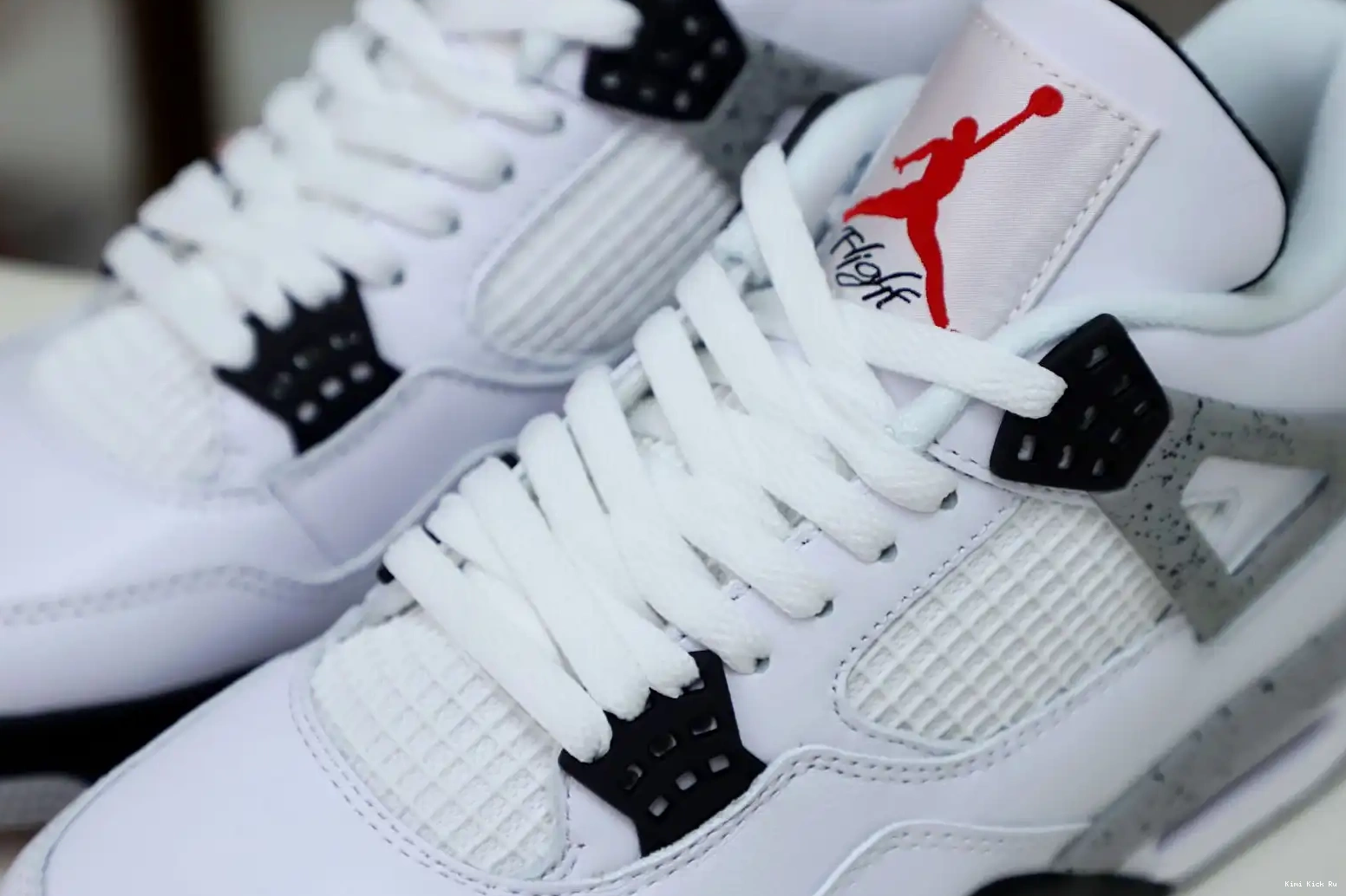 Kimikick 4 White Retro Air Cement Jordan 0728